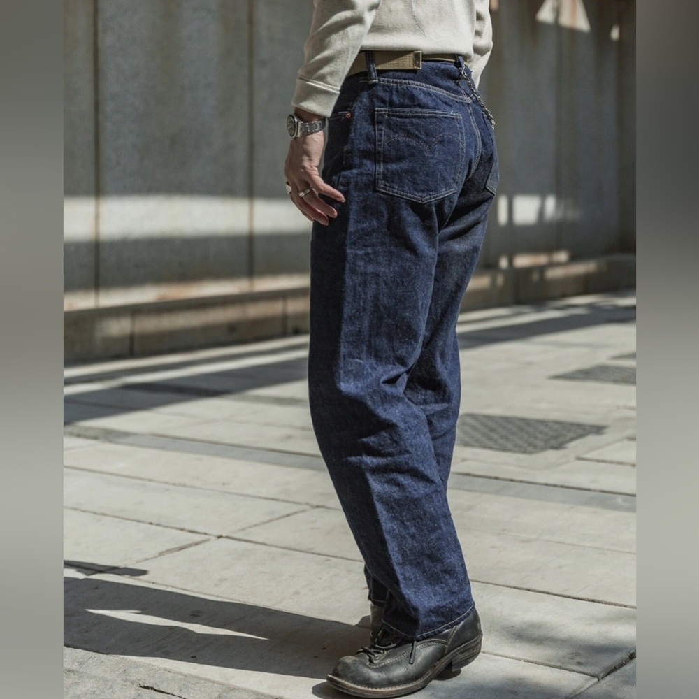 Bronson Mfg.Co. Lot 44801 1944 WWII Version Selvedge Denim Jeans W32 100% Cotton - Picture 3 of 13